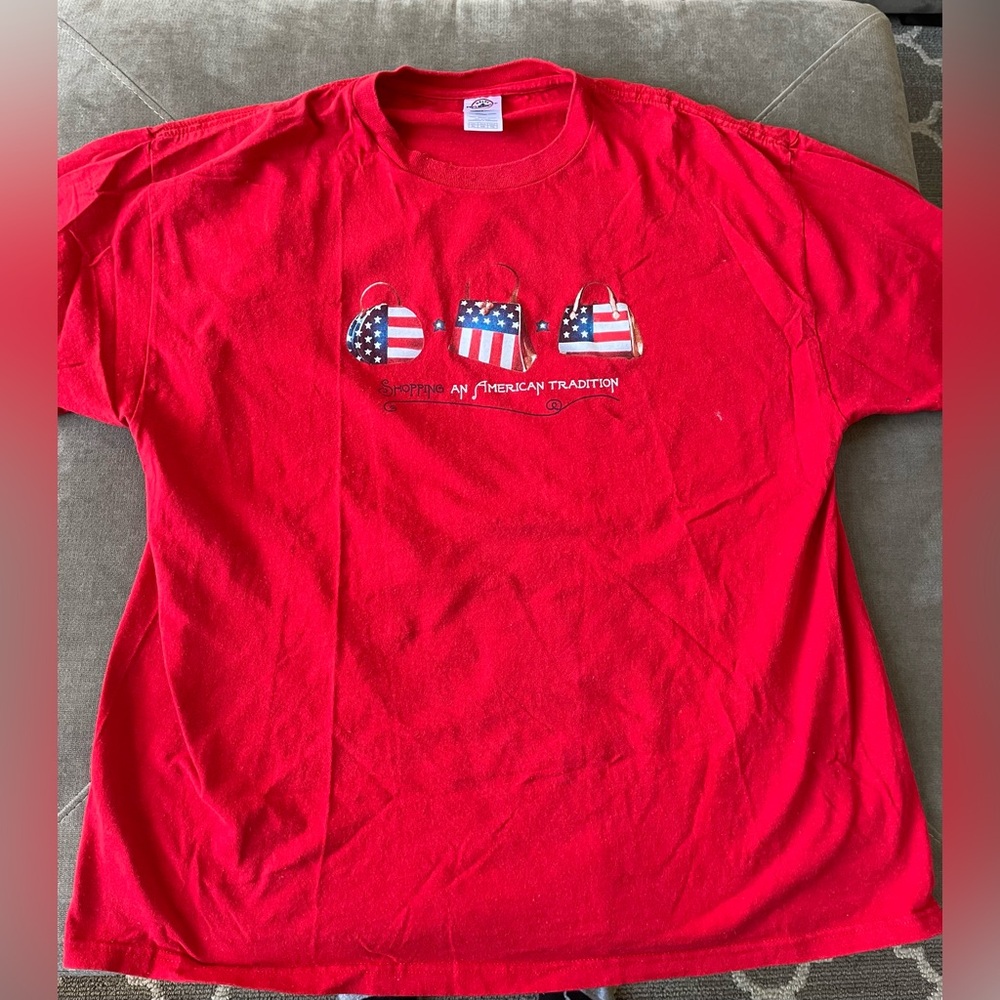 Red American Flag T-Shirt